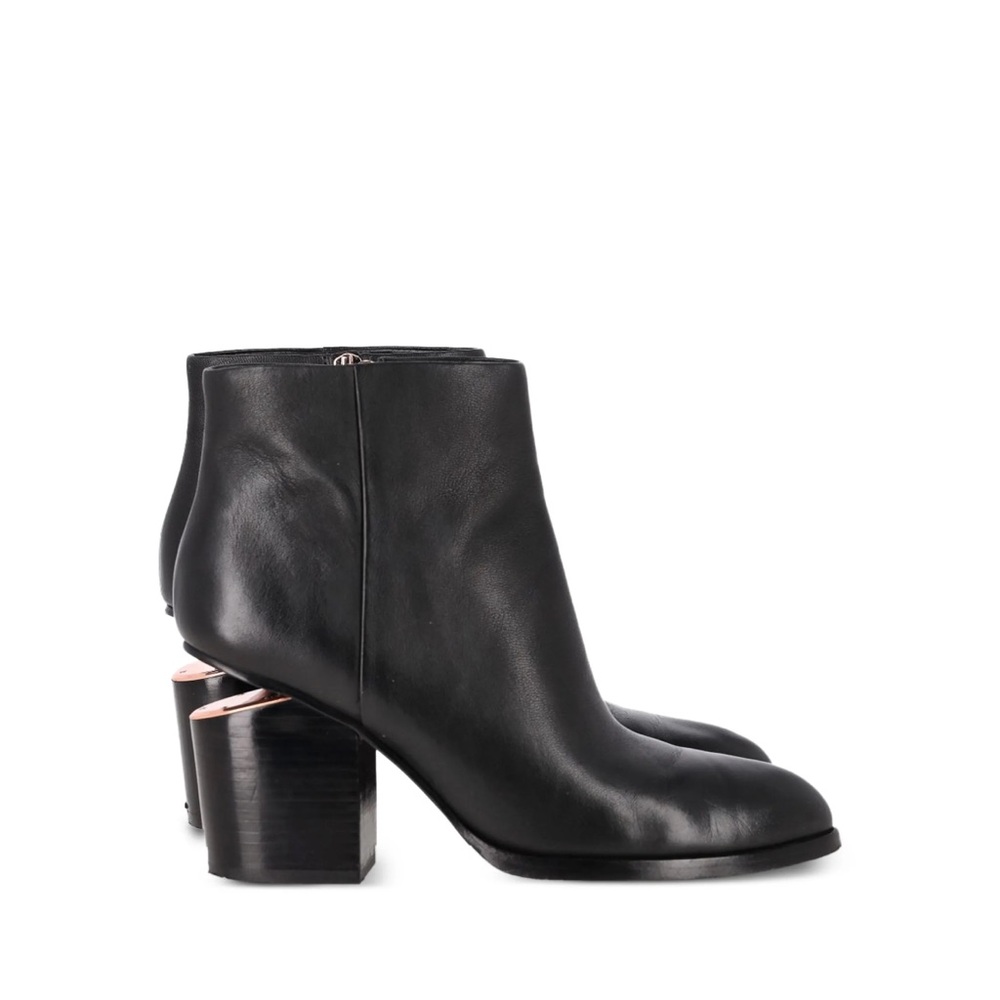 Alexander Wang Gabi Gold Ankle Boots